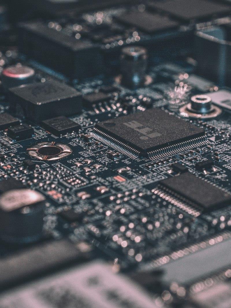 Macro de placa de circuito, detalle de componente
